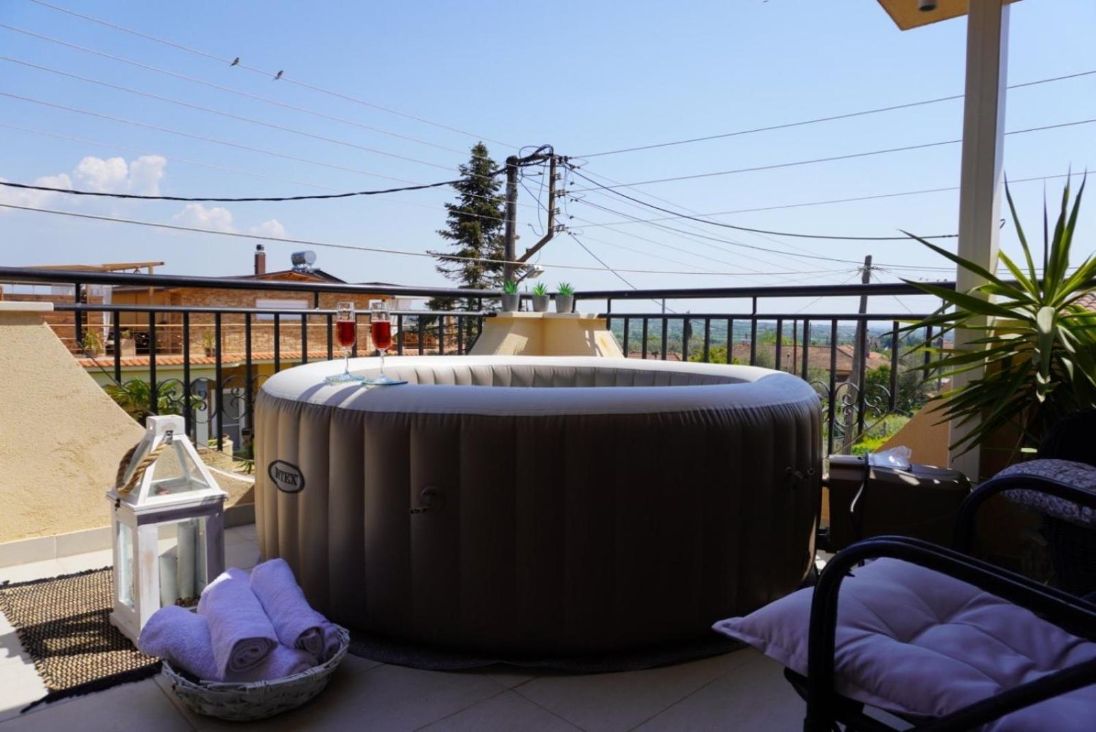 Villa Vaso With Jacuzzi Epanomi Exterior foto